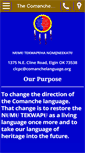 Mobile Screenshot of comanchelanguage.org
